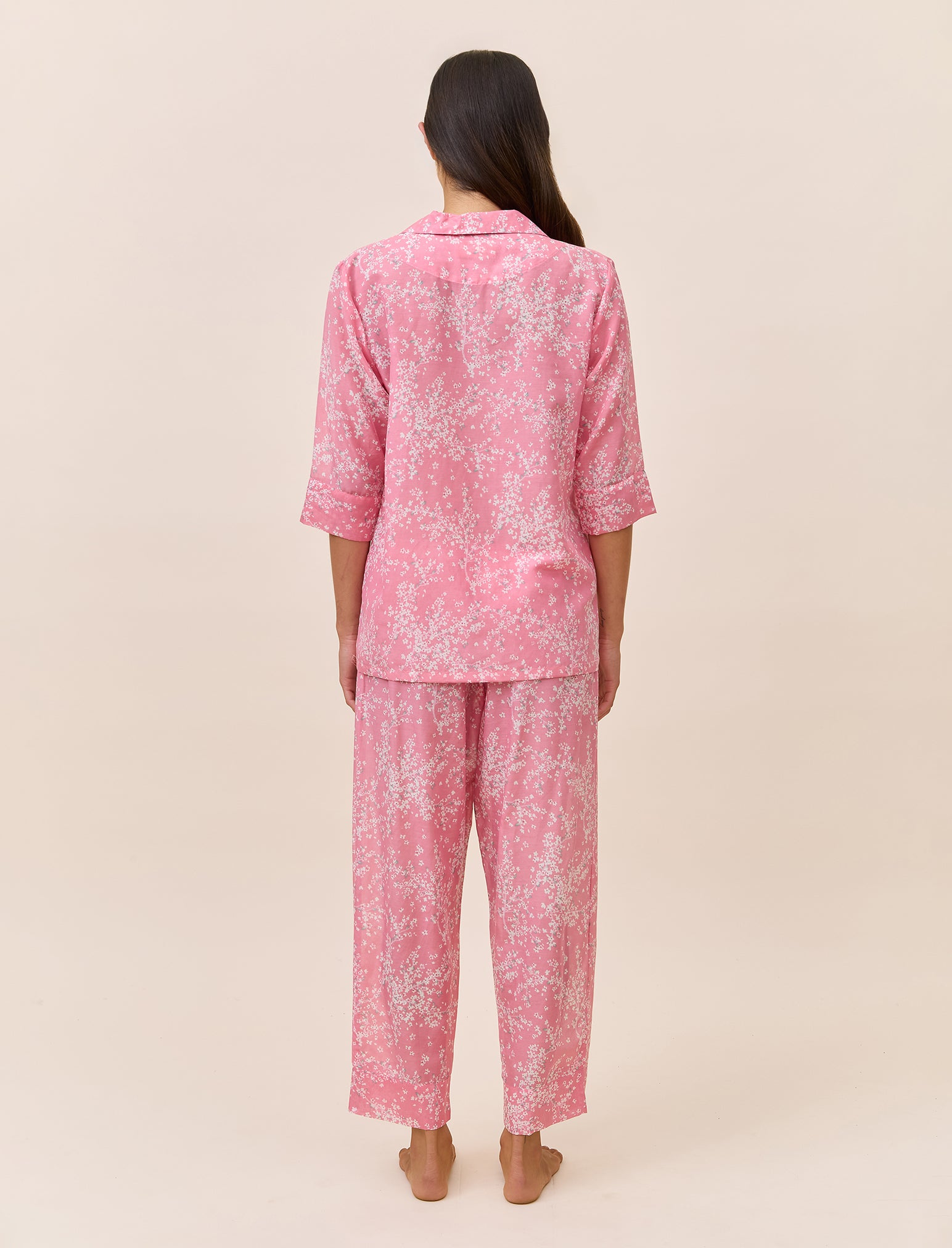 Cheri Blossom Crop PJ Set (no eye mask)