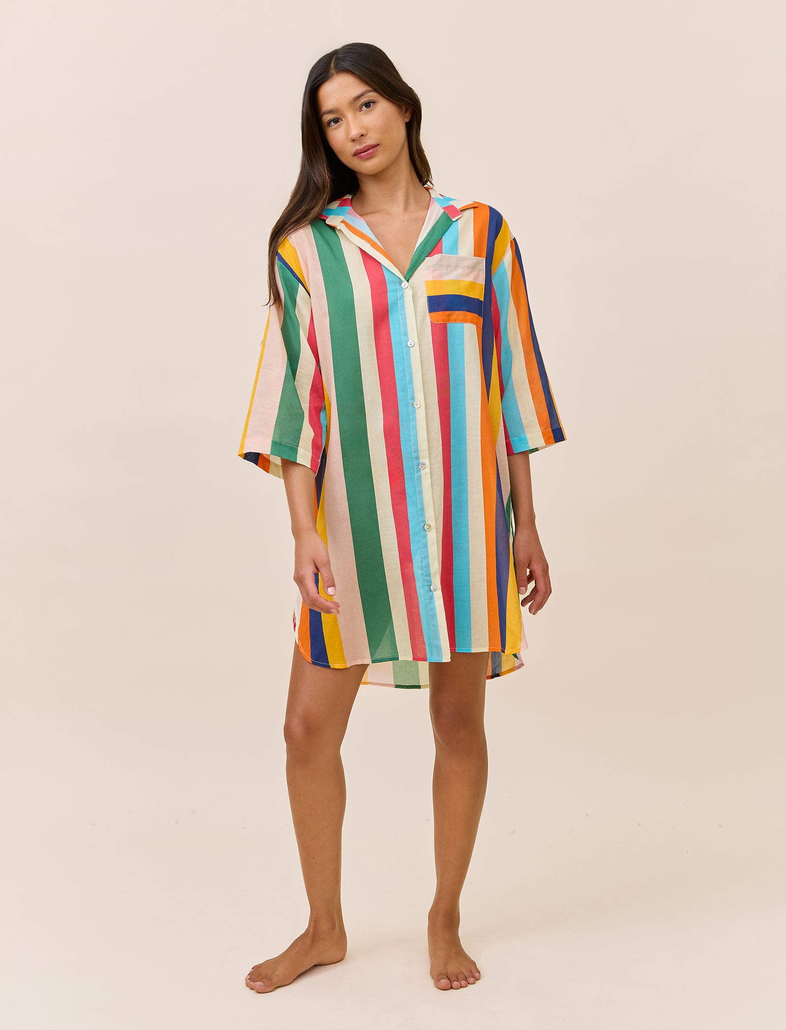 Holiday Stripe Nightshirt