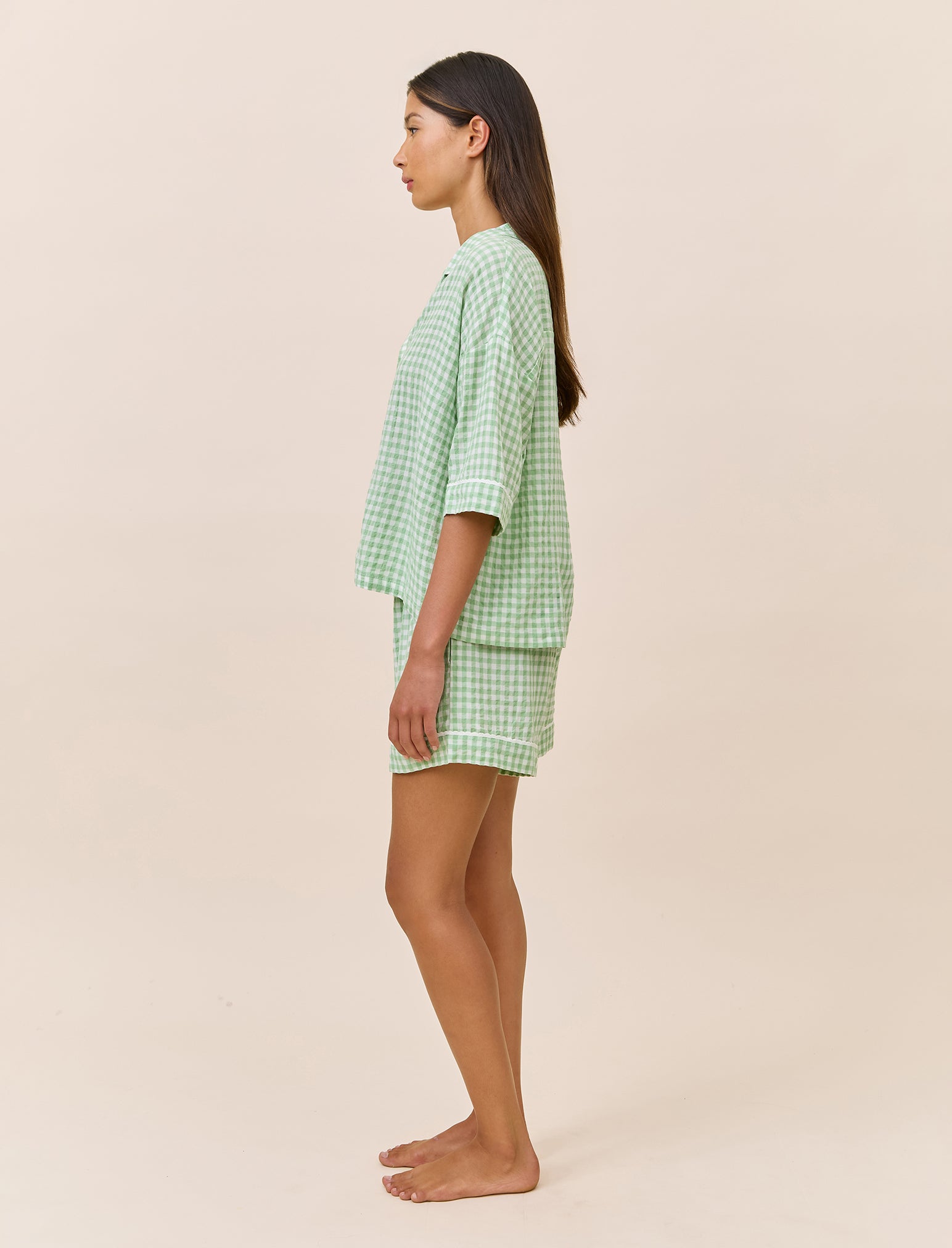 Seersucker Gingham Boxer PJ