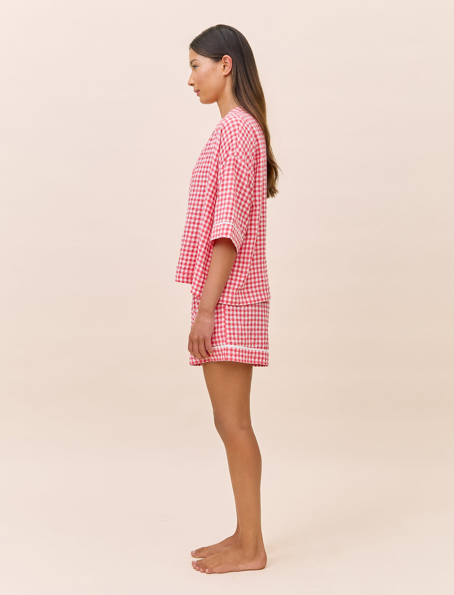 Seersucker Gingham Boxer PJ