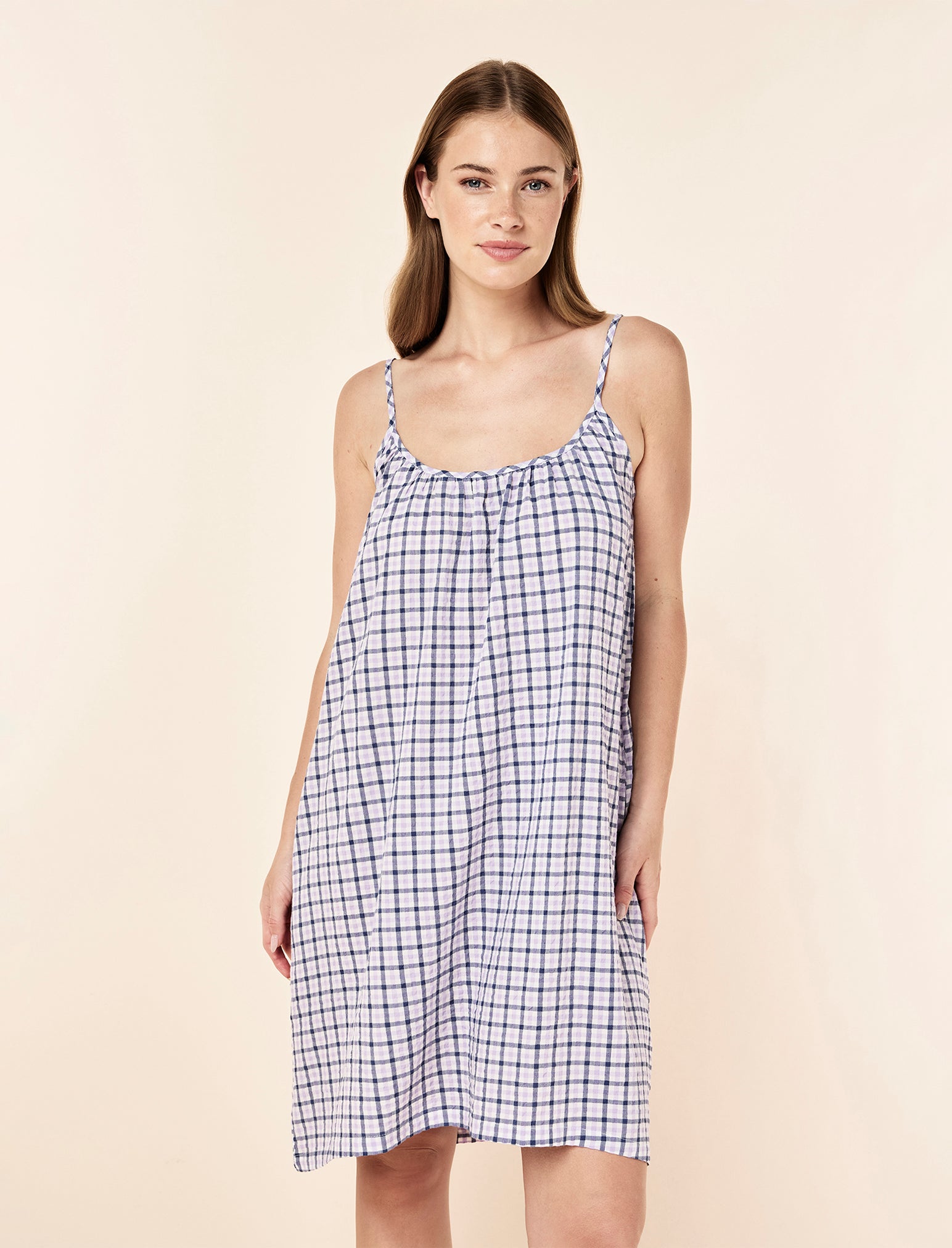 Seersucker Strappy Nightie