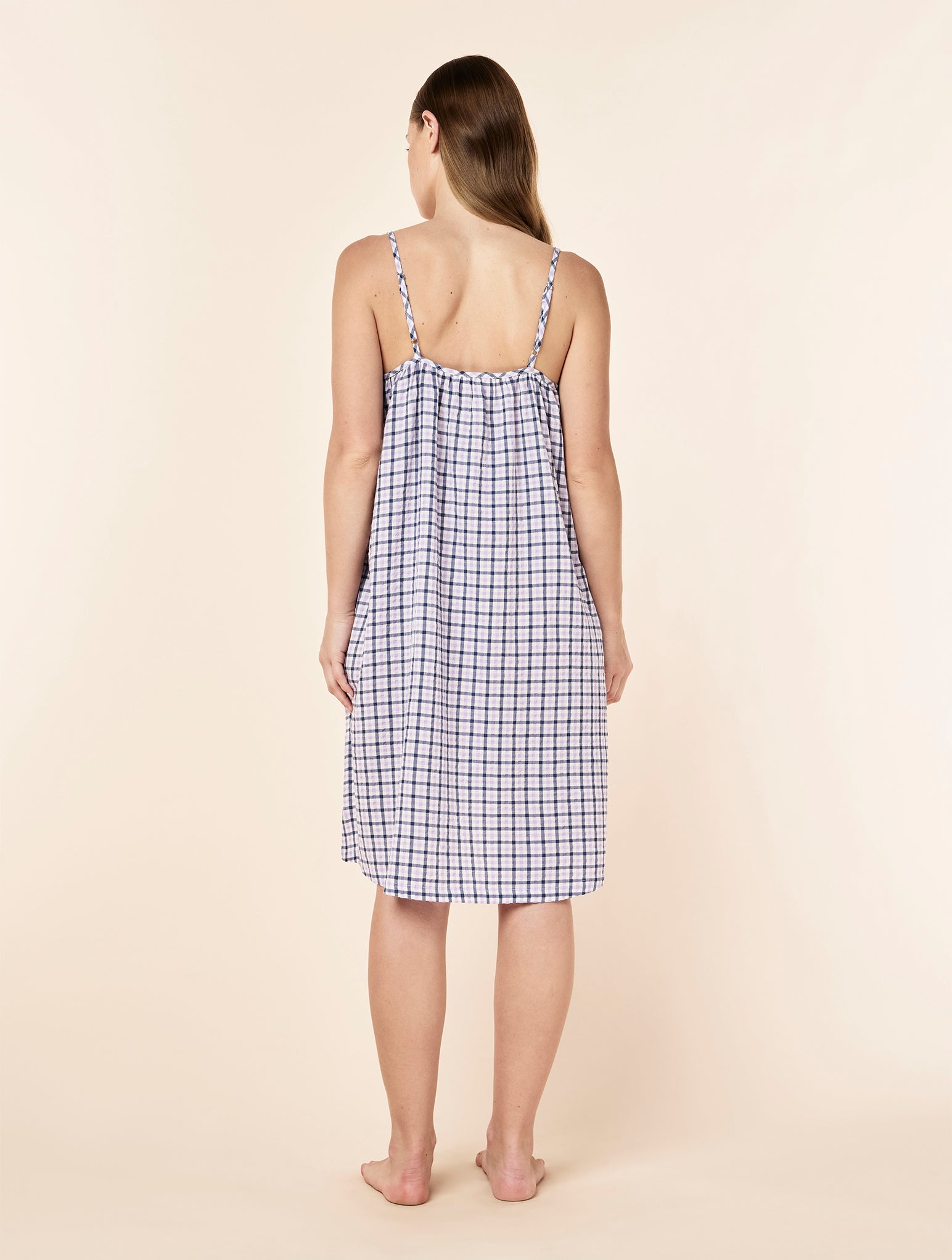 Seersucker Strappy Nightie