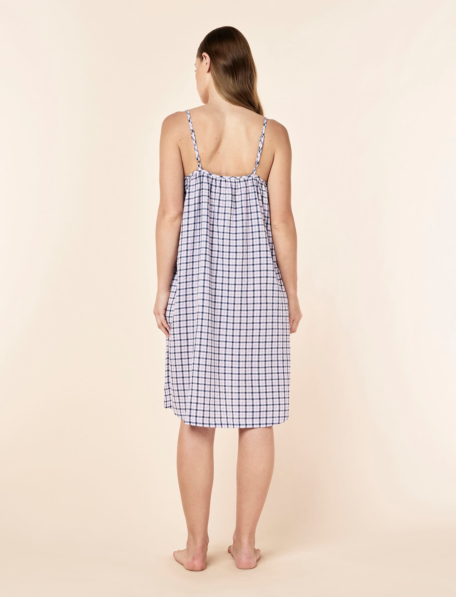 Seersucker Strappy Nightie