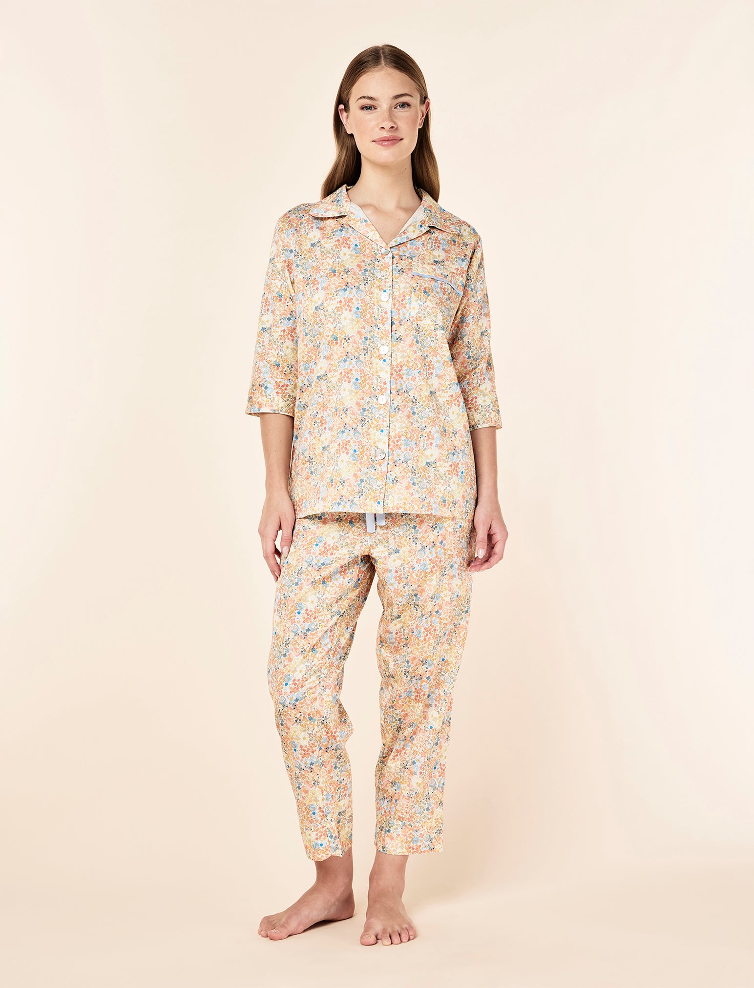Carly Floral Crop PJ Set