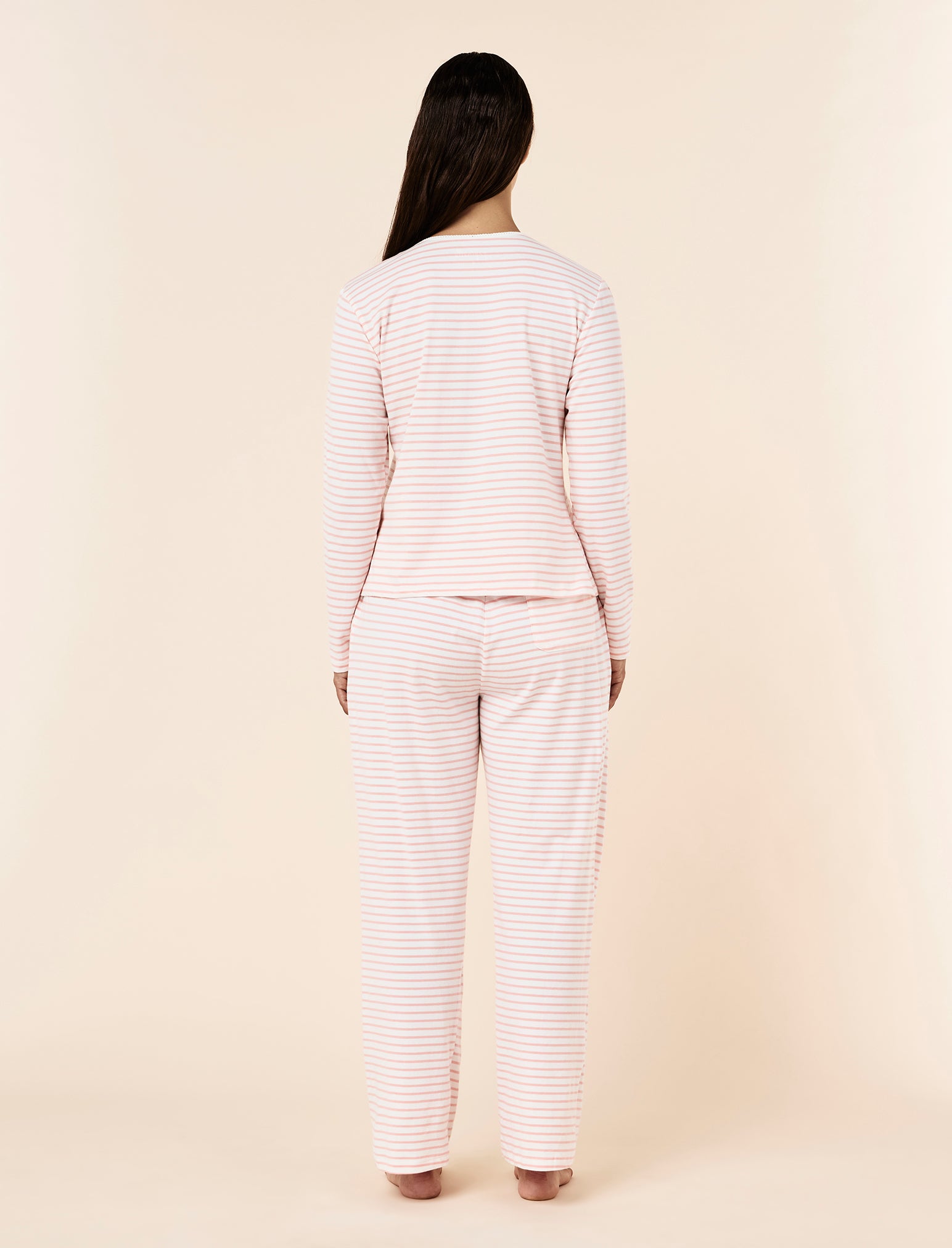 Soft Organic Cotton Knit Long Sleeve Top