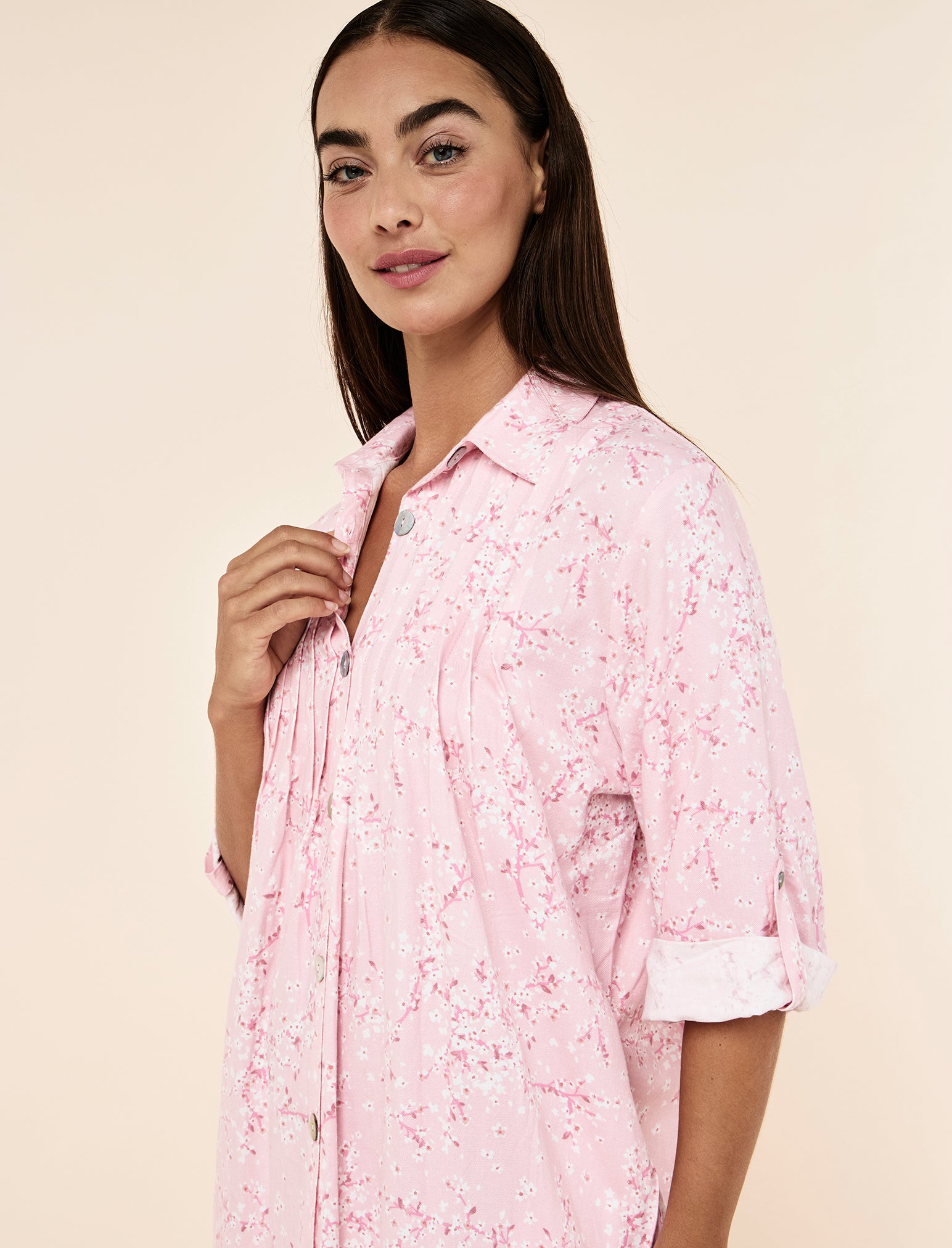 Cheri Blossom Cosy Pleat Front Nightie