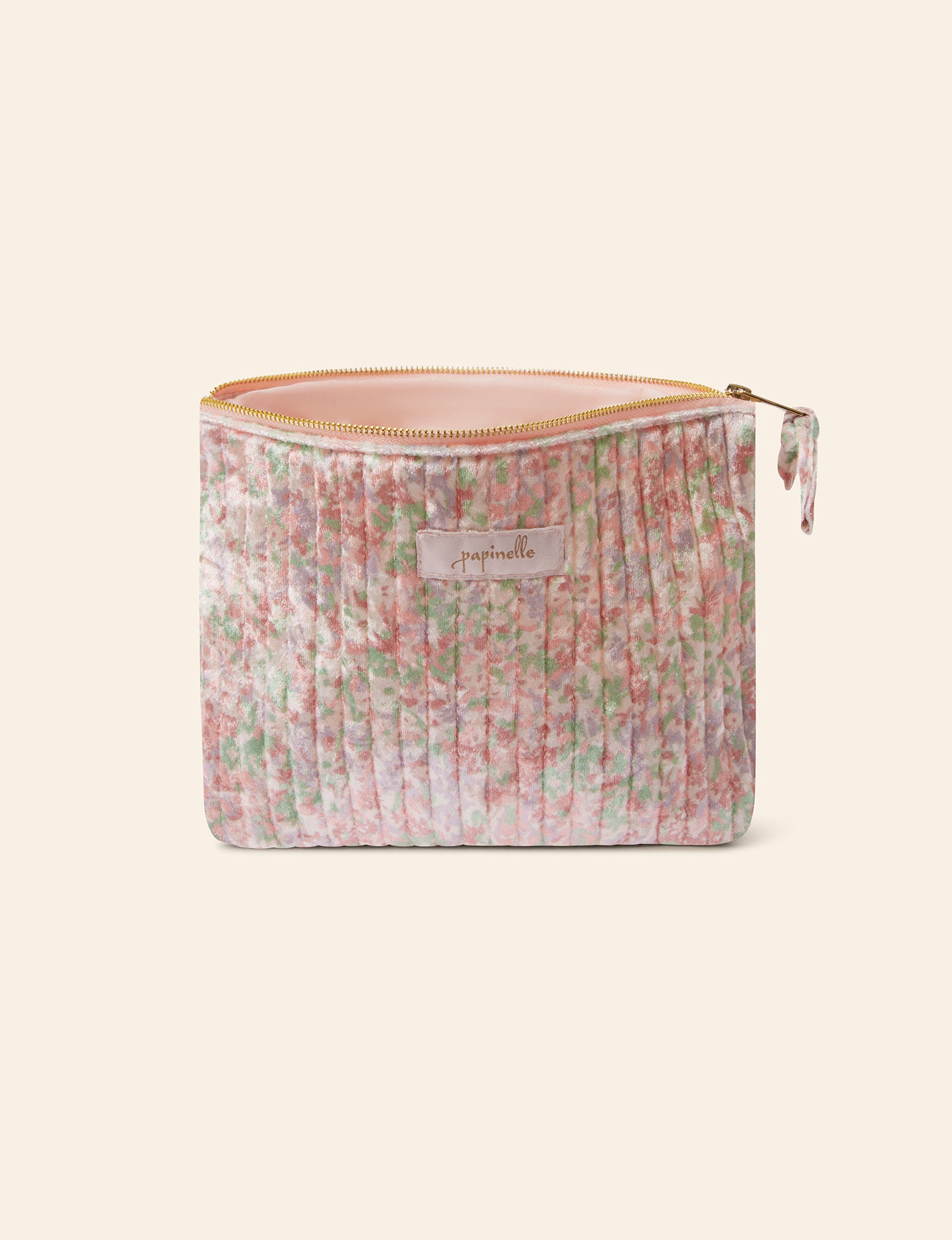 Velvet Quilted Cos Bag