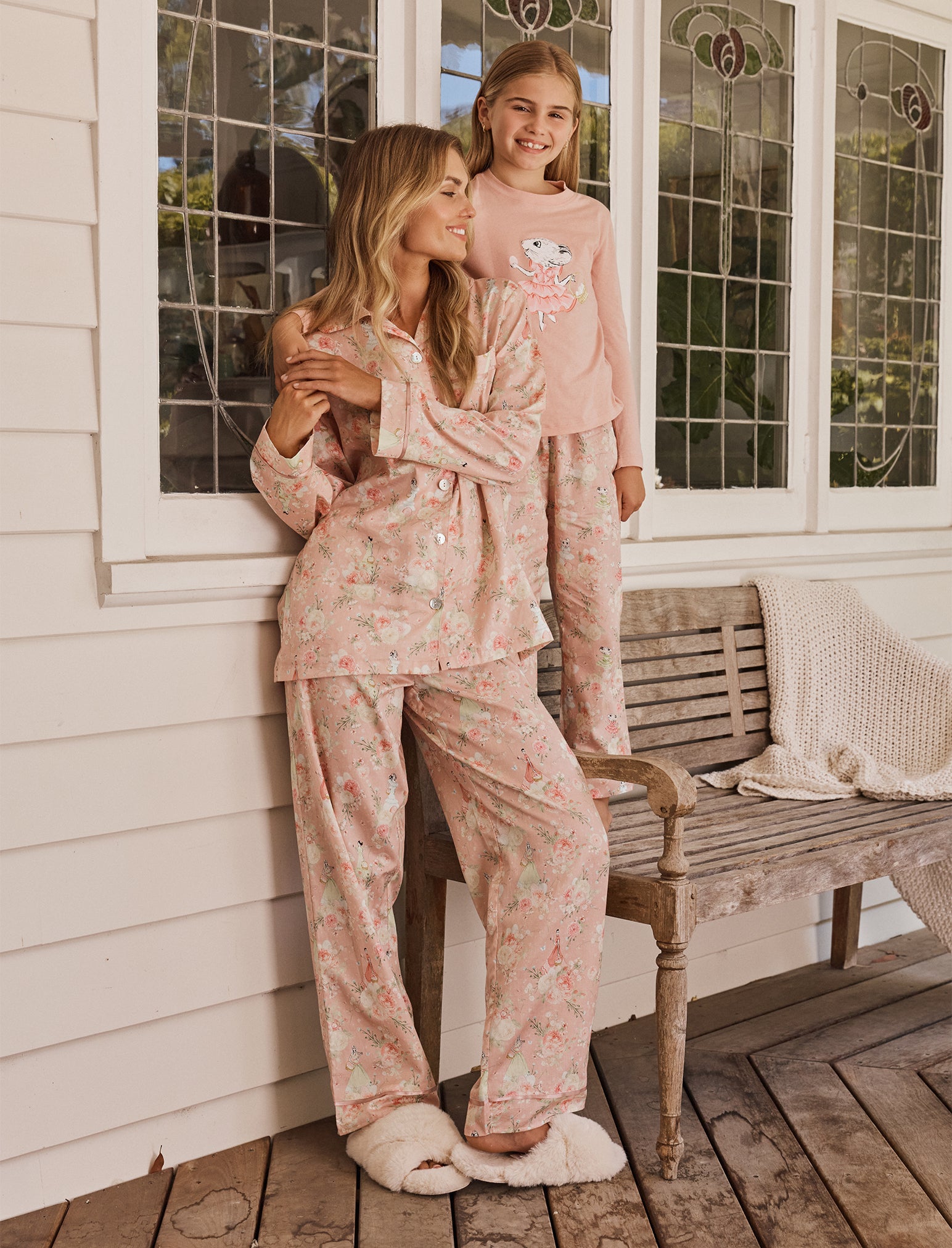 Blush Baskets Full Lentgh PJ Set