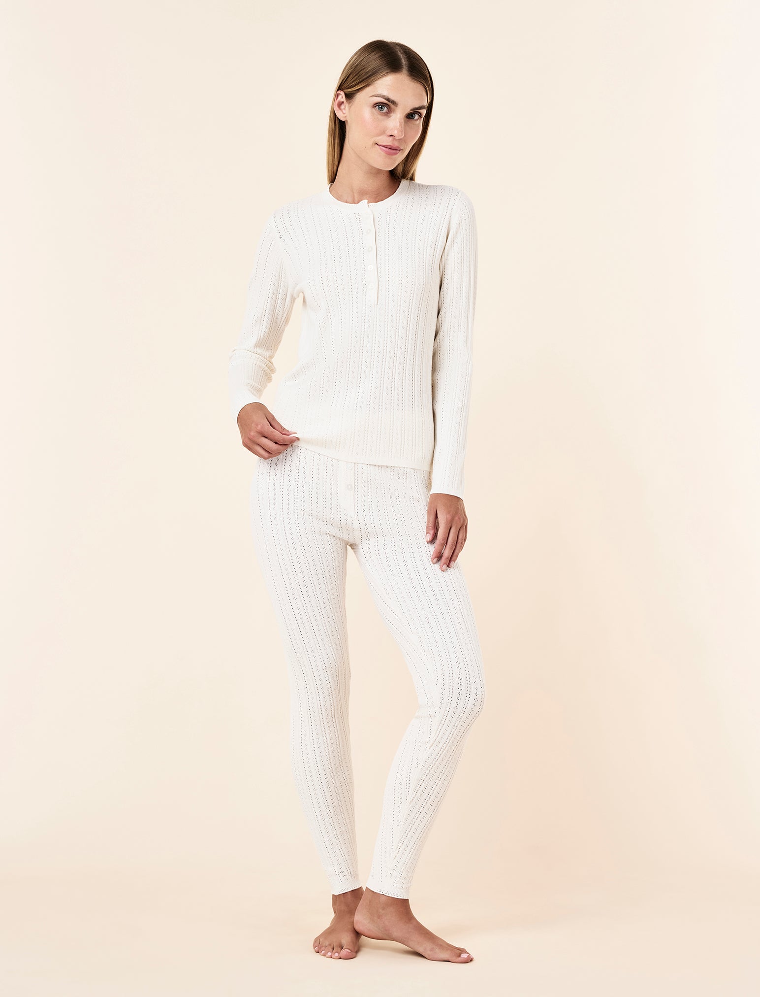 Olivia Pointelle Full Length Legging