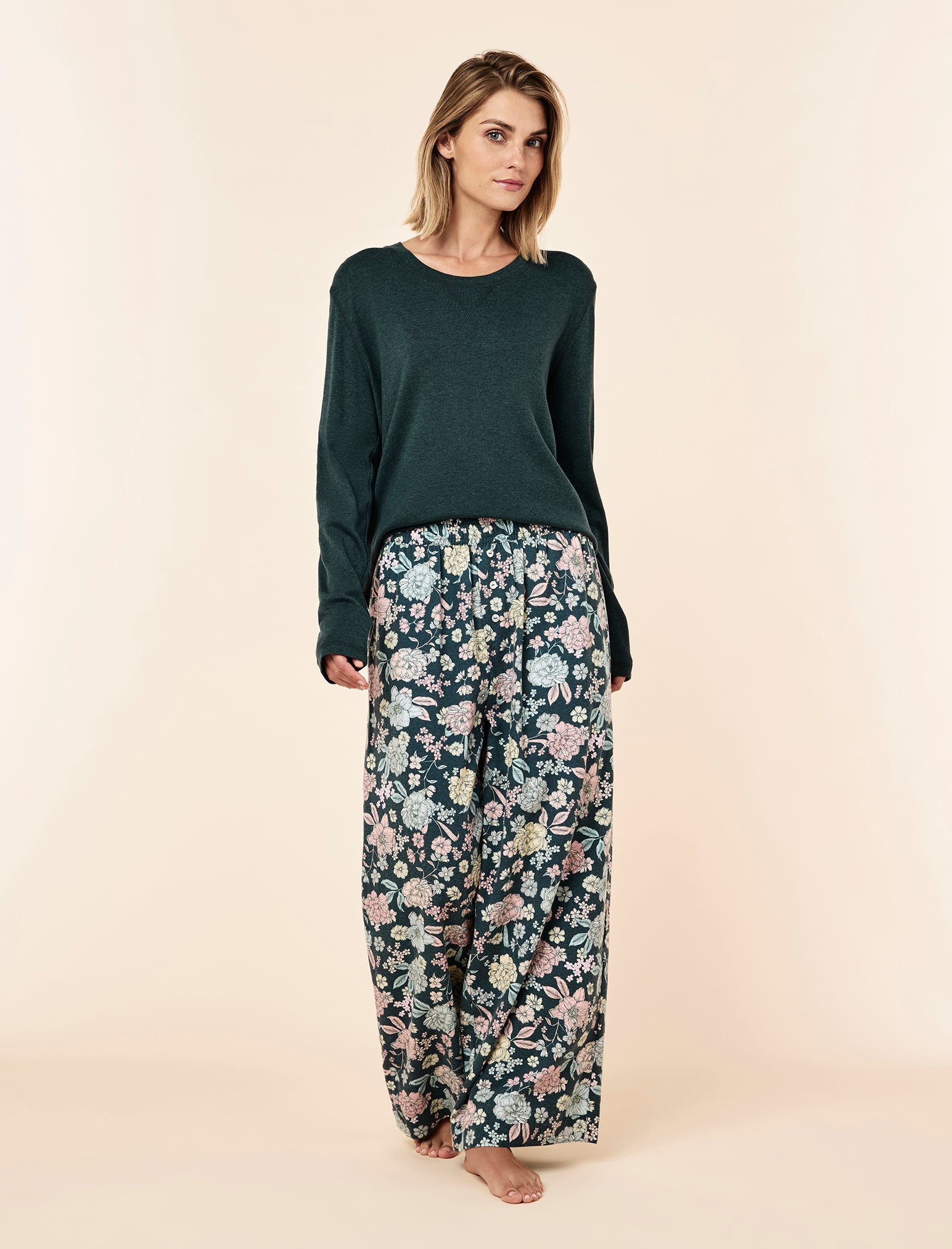 Karolina Cosy Full Length Pant & Long Sleeve Pia Top
