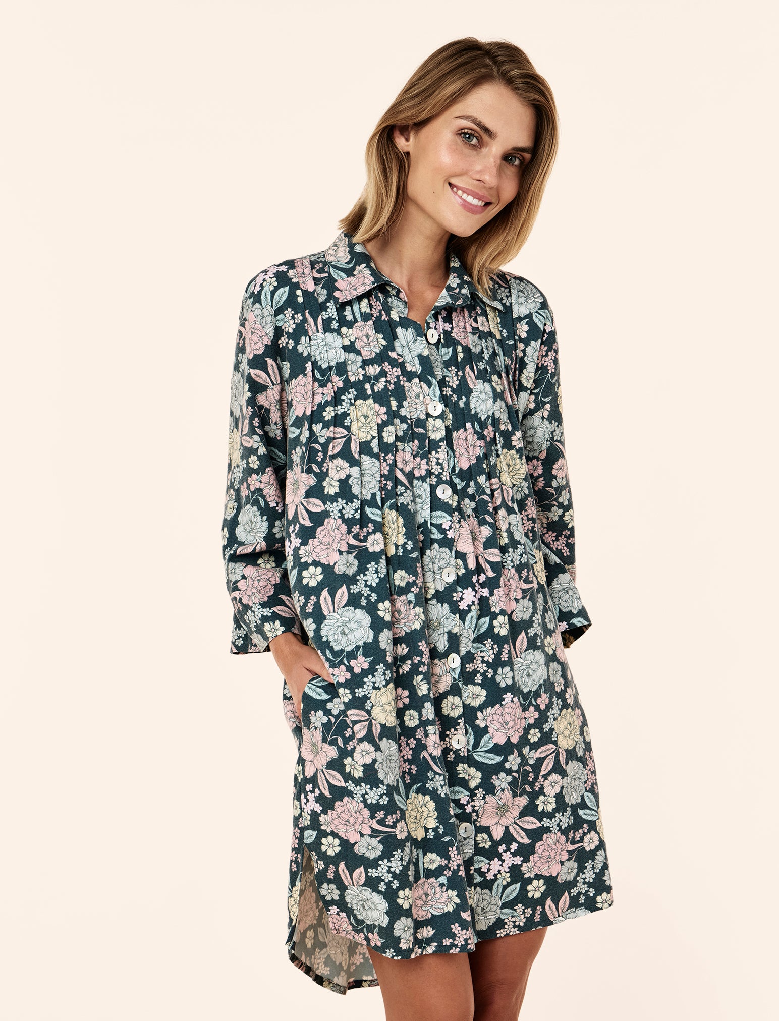 Karolina Cosy Pleat Front Nightie