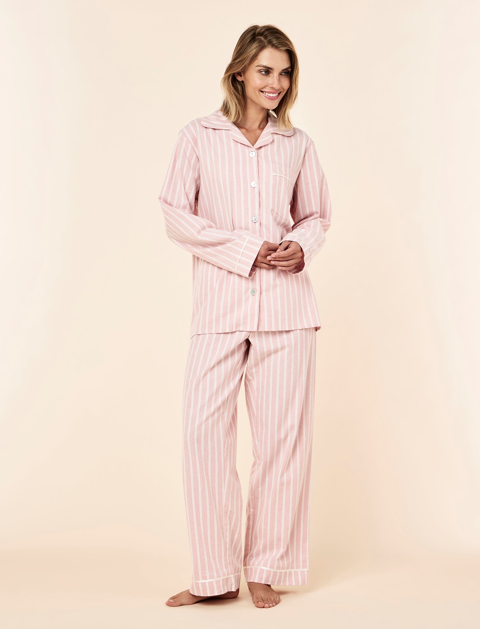 Organic Brushed Cosy Full Length PJ Set