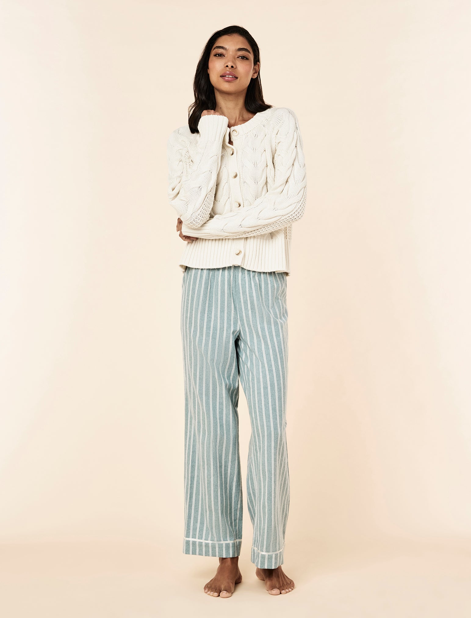 Cosy Cable Cotton Cashmere Cardi