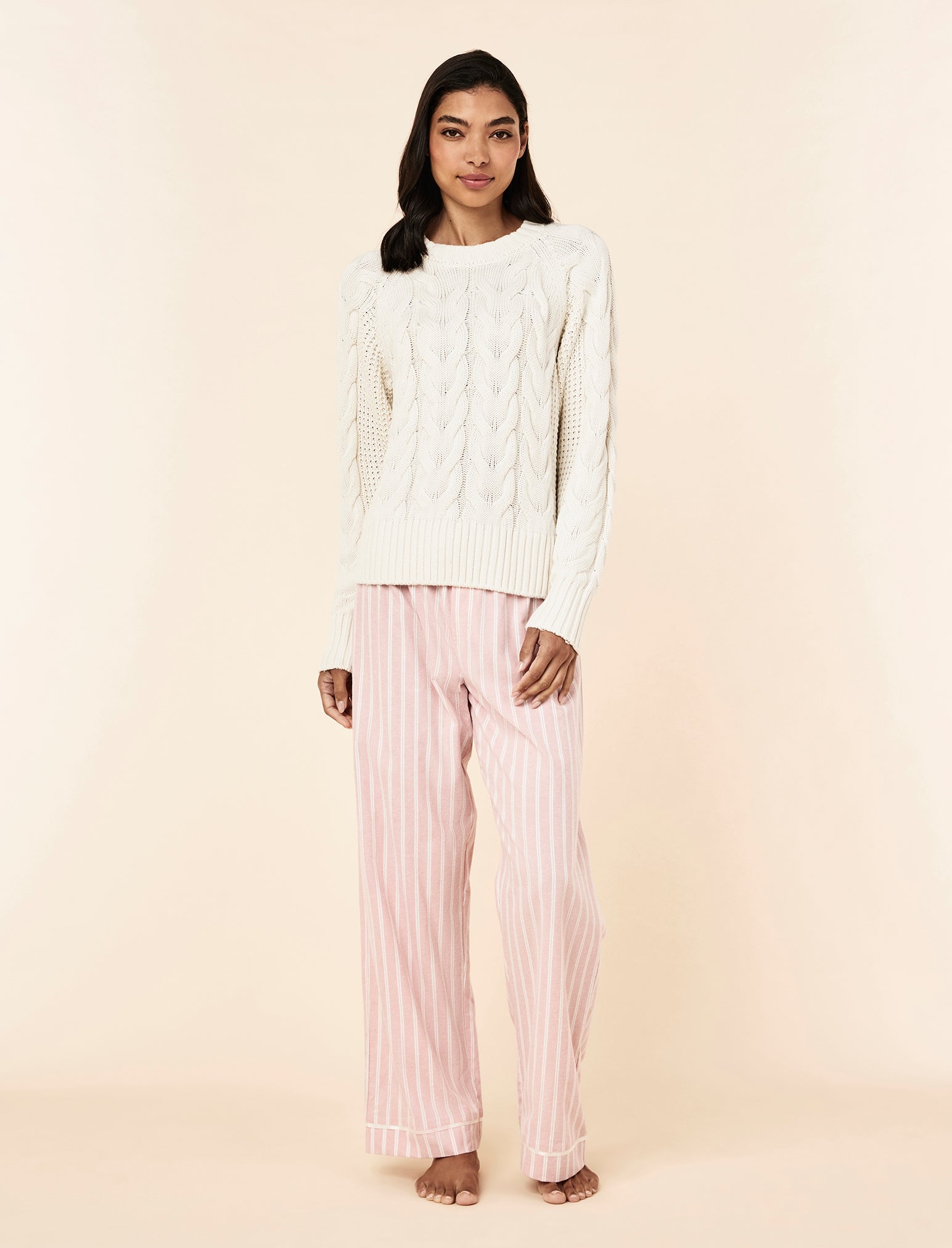 Cosy Cable Cotton Cashmere Jumper