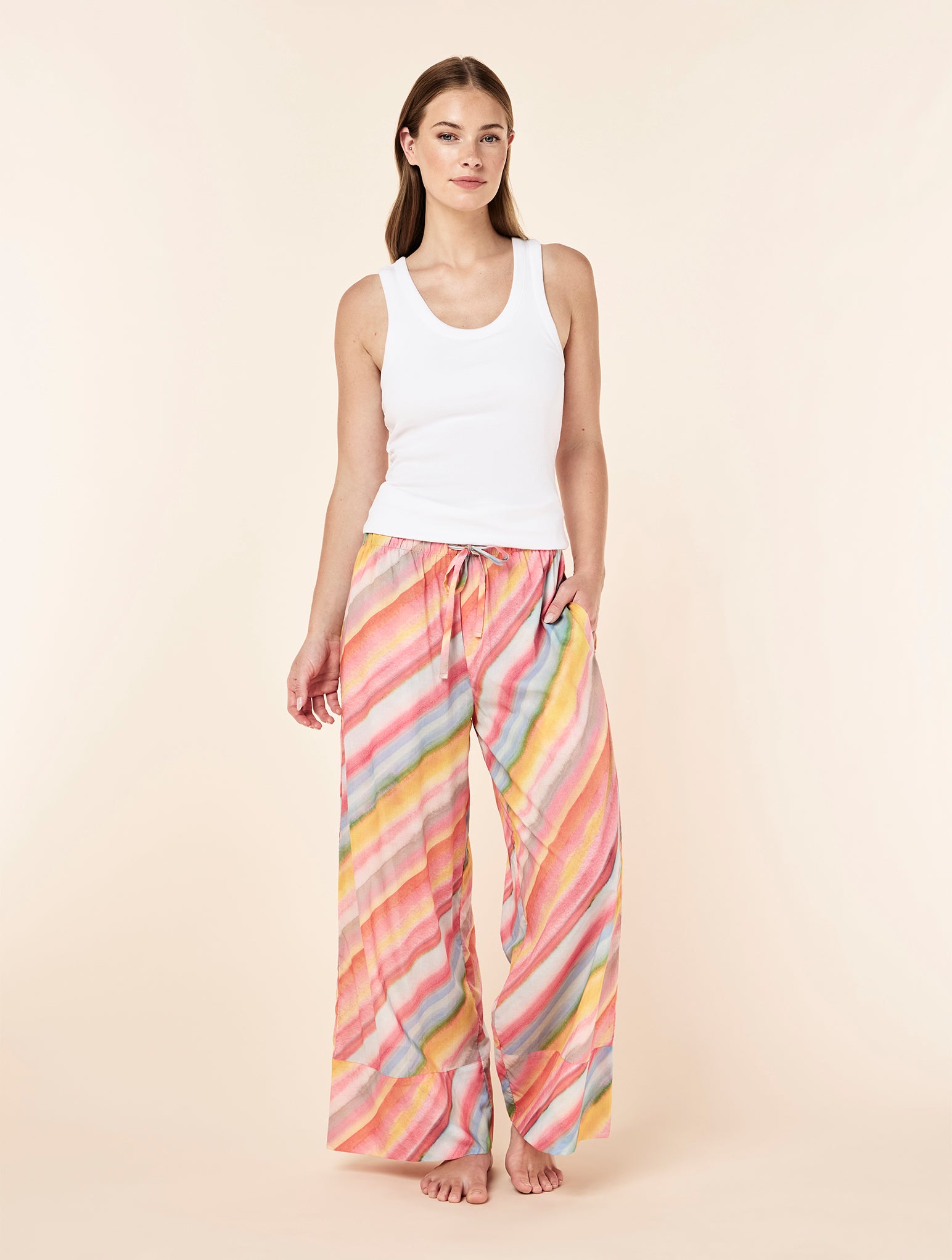 Sophie Stripe Full Length Pant