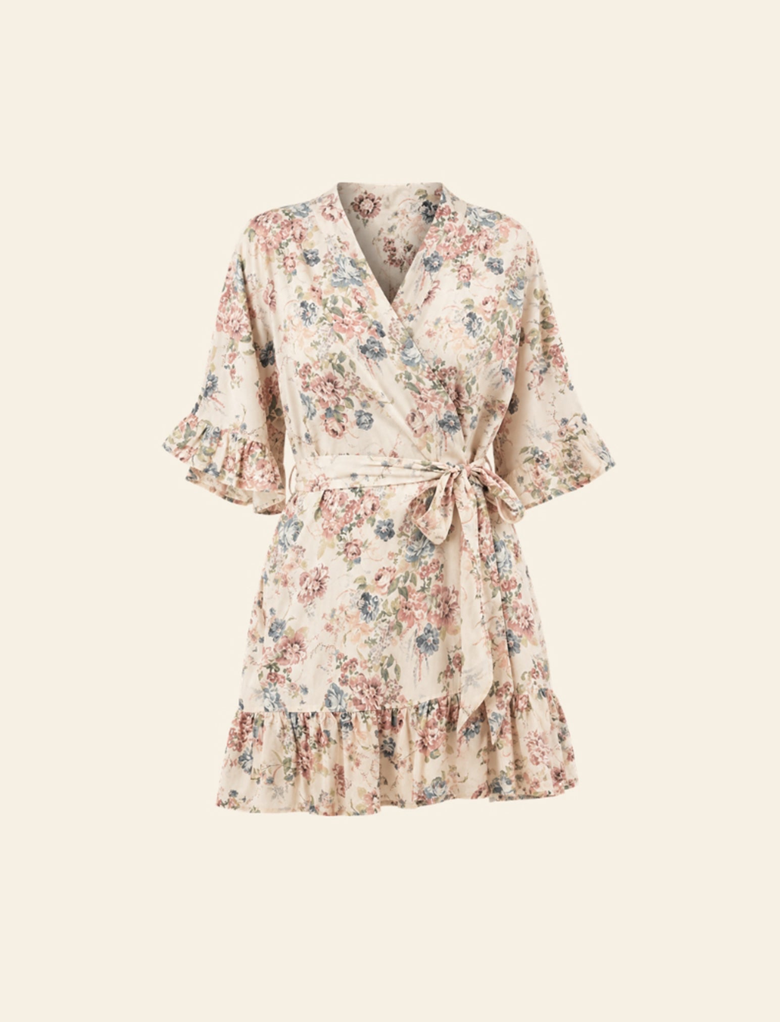 Elise Midi Frill Robe