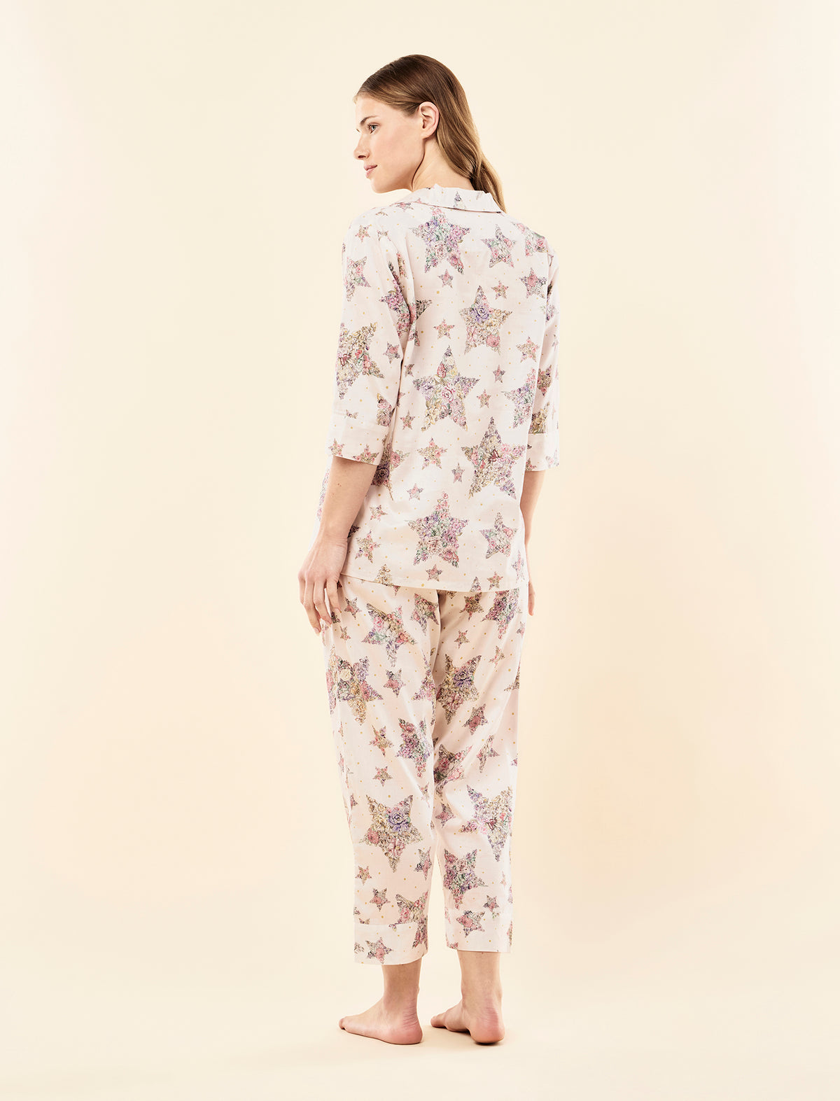 Floral Star Crop PJ Set