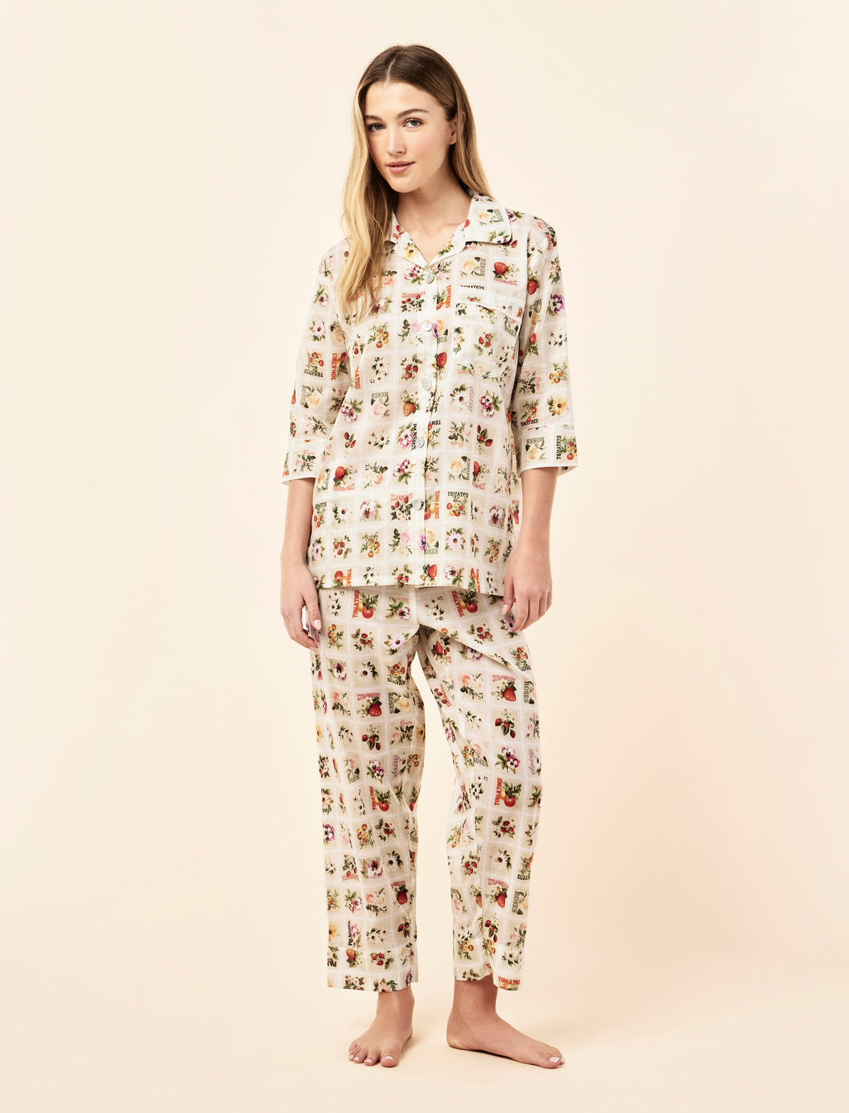 Blooms Crop PJ Set