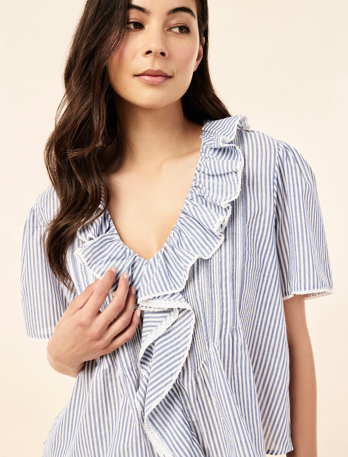 Elani Cotton Short Sleeve Top
