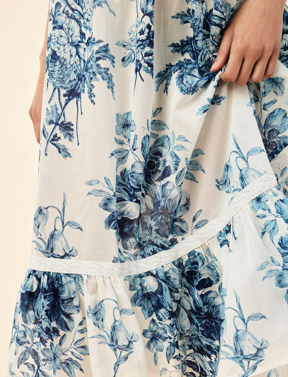 Karen Walker Romantic Floral Lace Insert Nightie