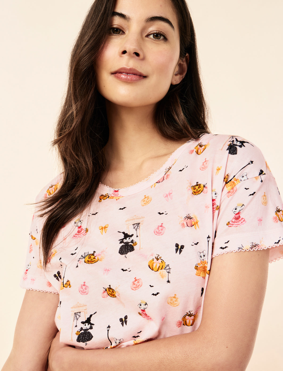 Claris The Mouse Knit Short Sleeve Standard Tee and Boxer Set
