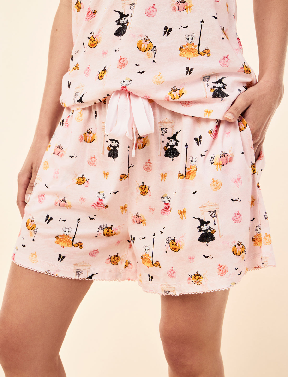 Claris The Mouse Knit Short Sleeve Standard Tee and Boxer Set