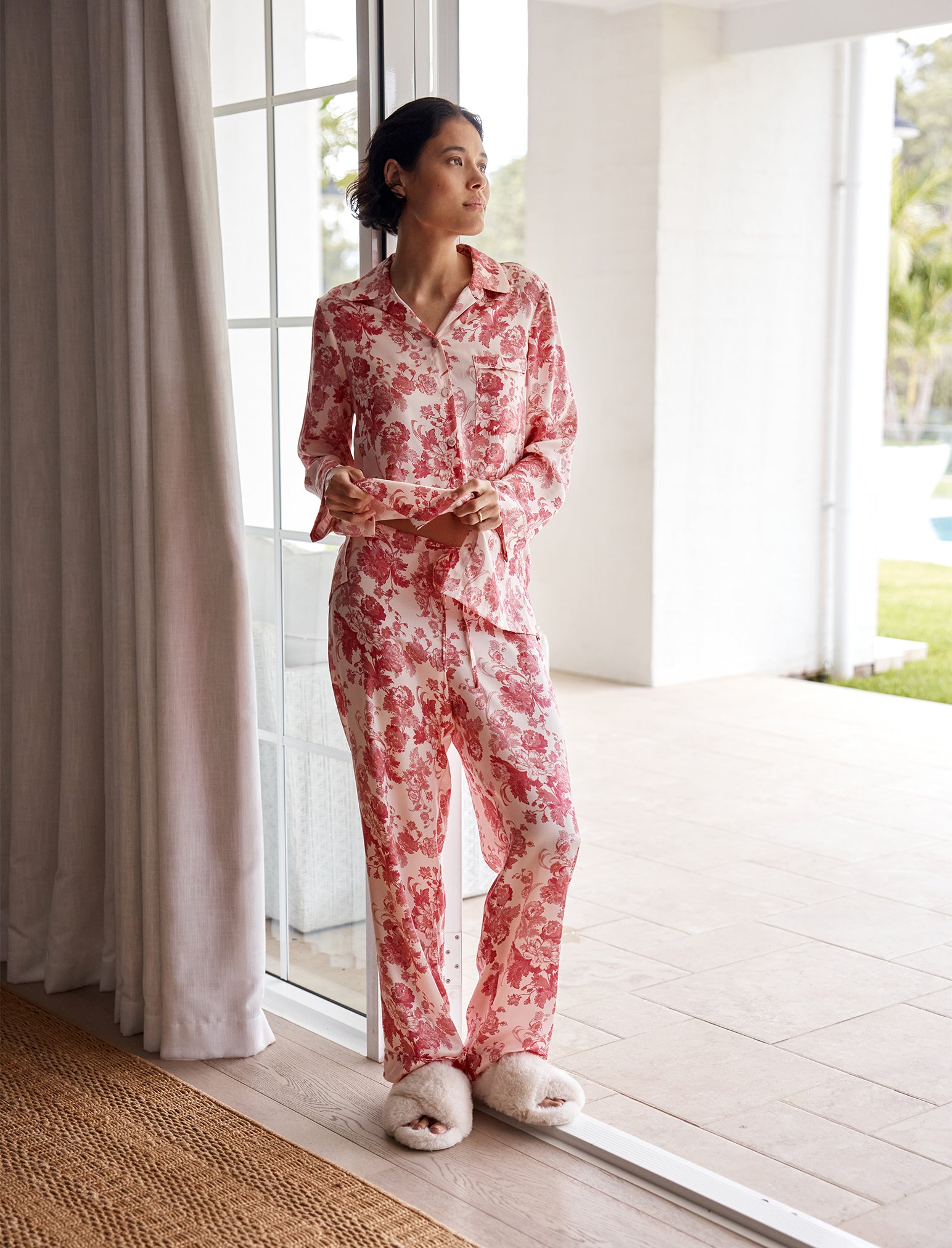Madelyn Silk Full Length PJ Set