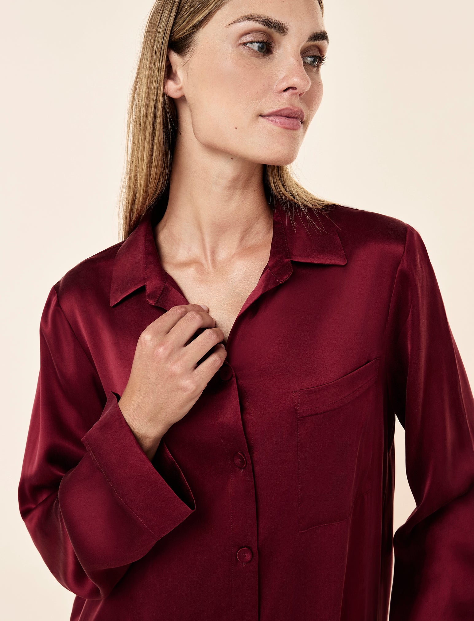 Audrey Washable Silk Full Length PJ