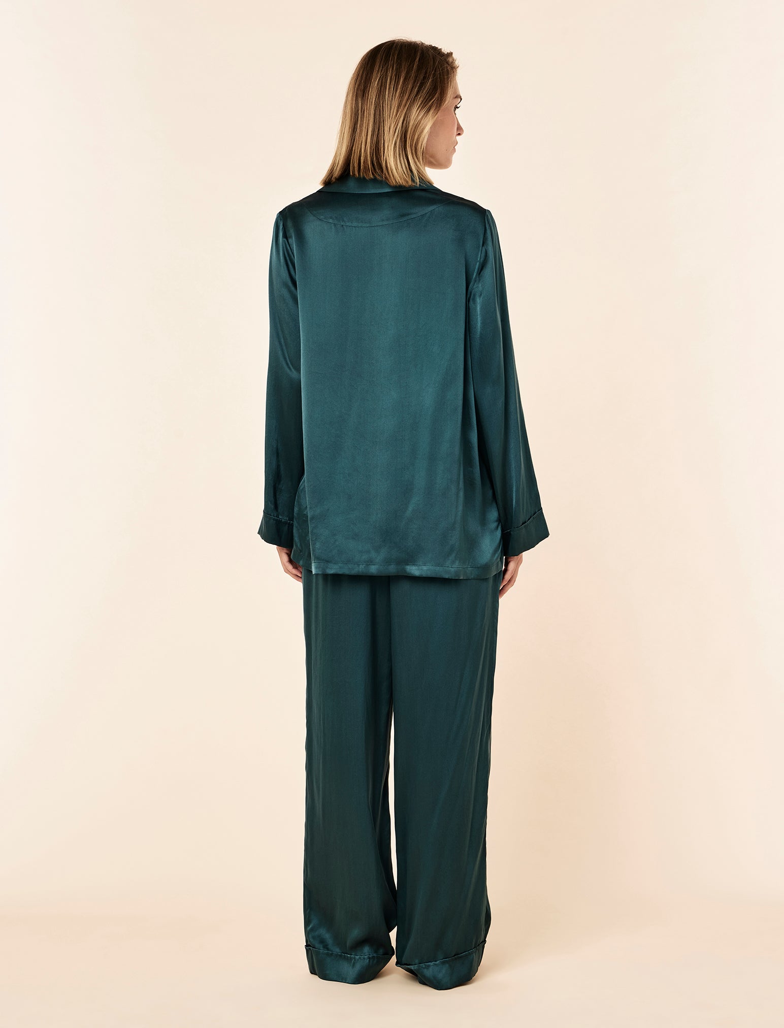 Audrey Washable Silk Full Length PJ Set