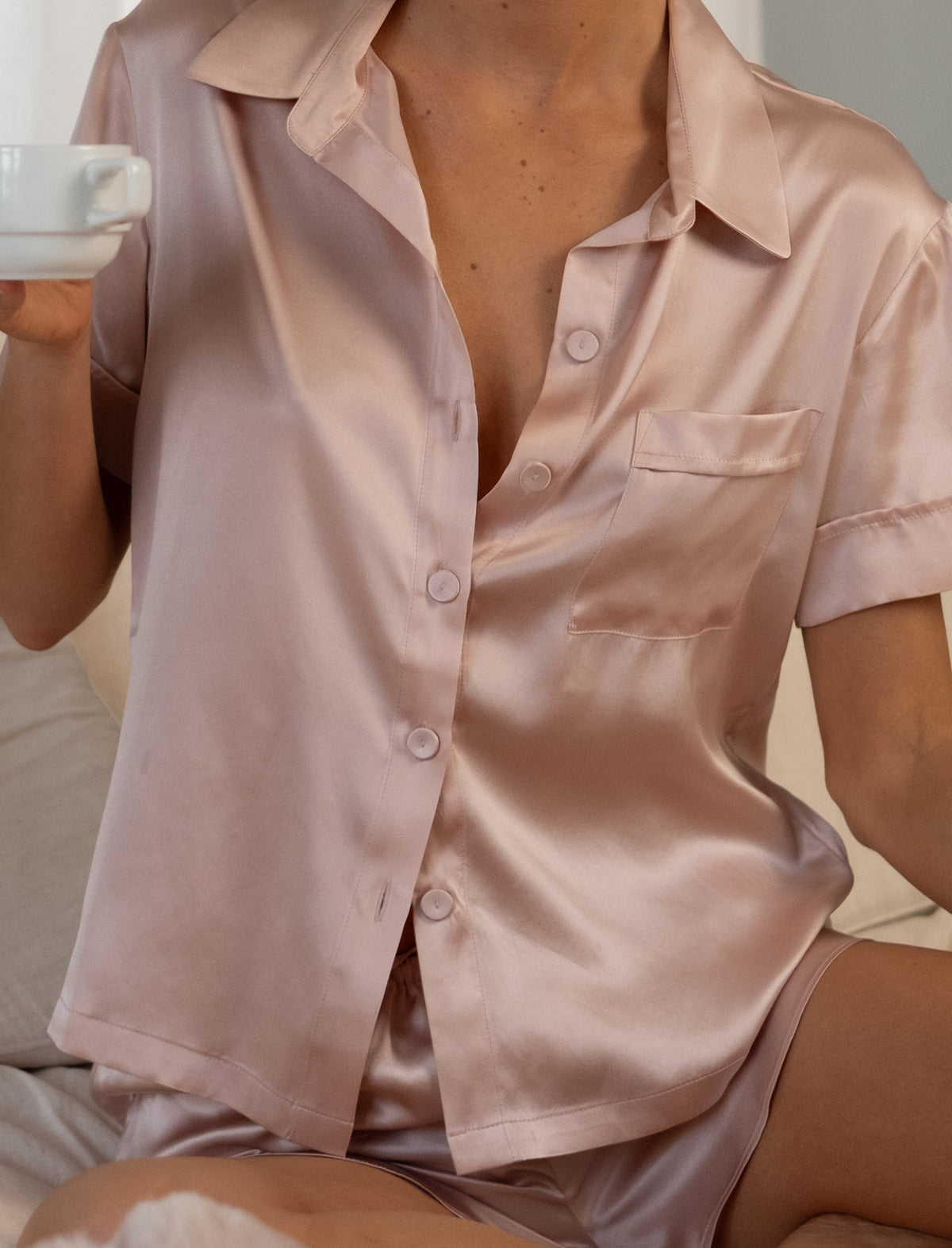 Audrey Washable Silk Boxer PJ Set