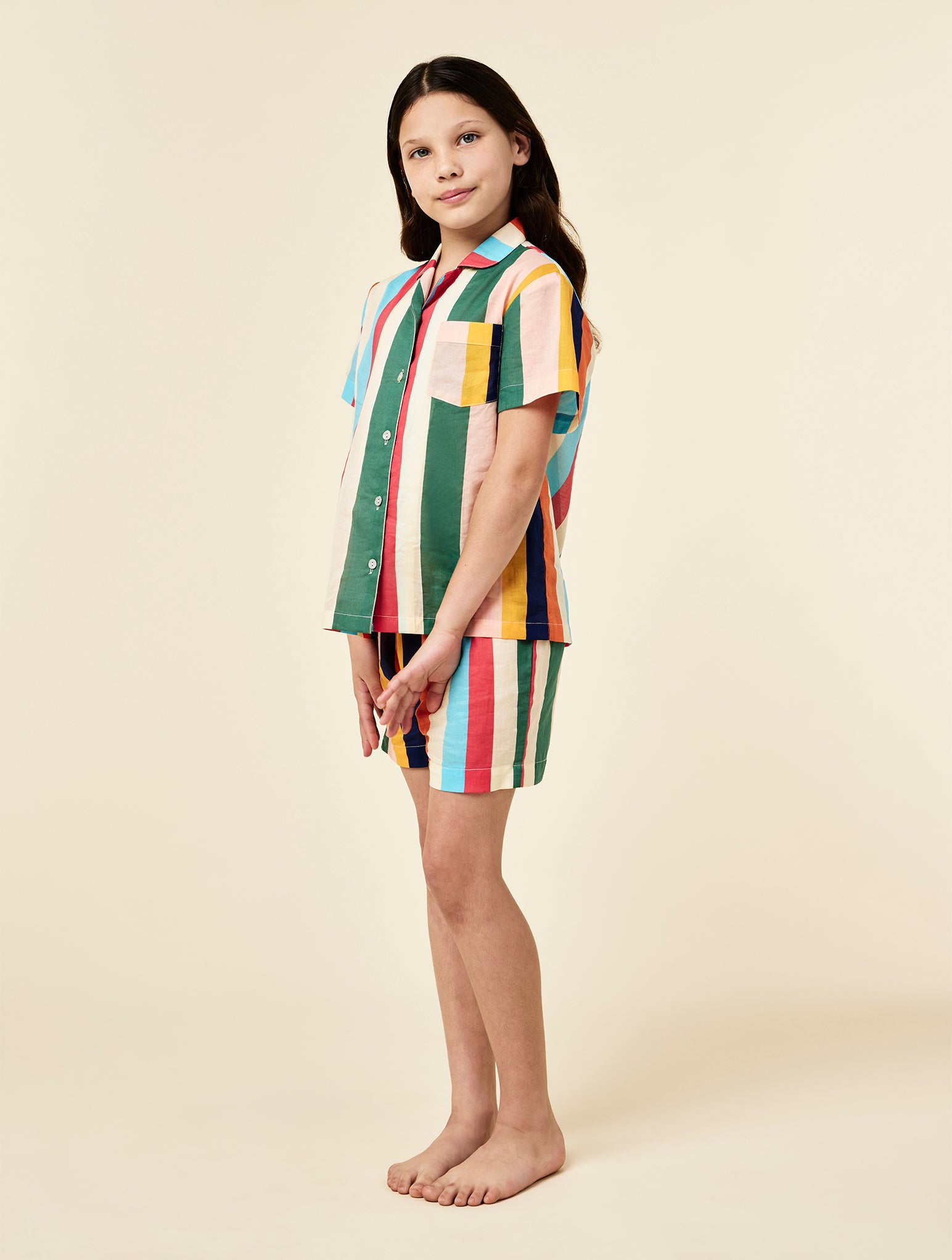 Kids Holiday Stripe Boxer PJ