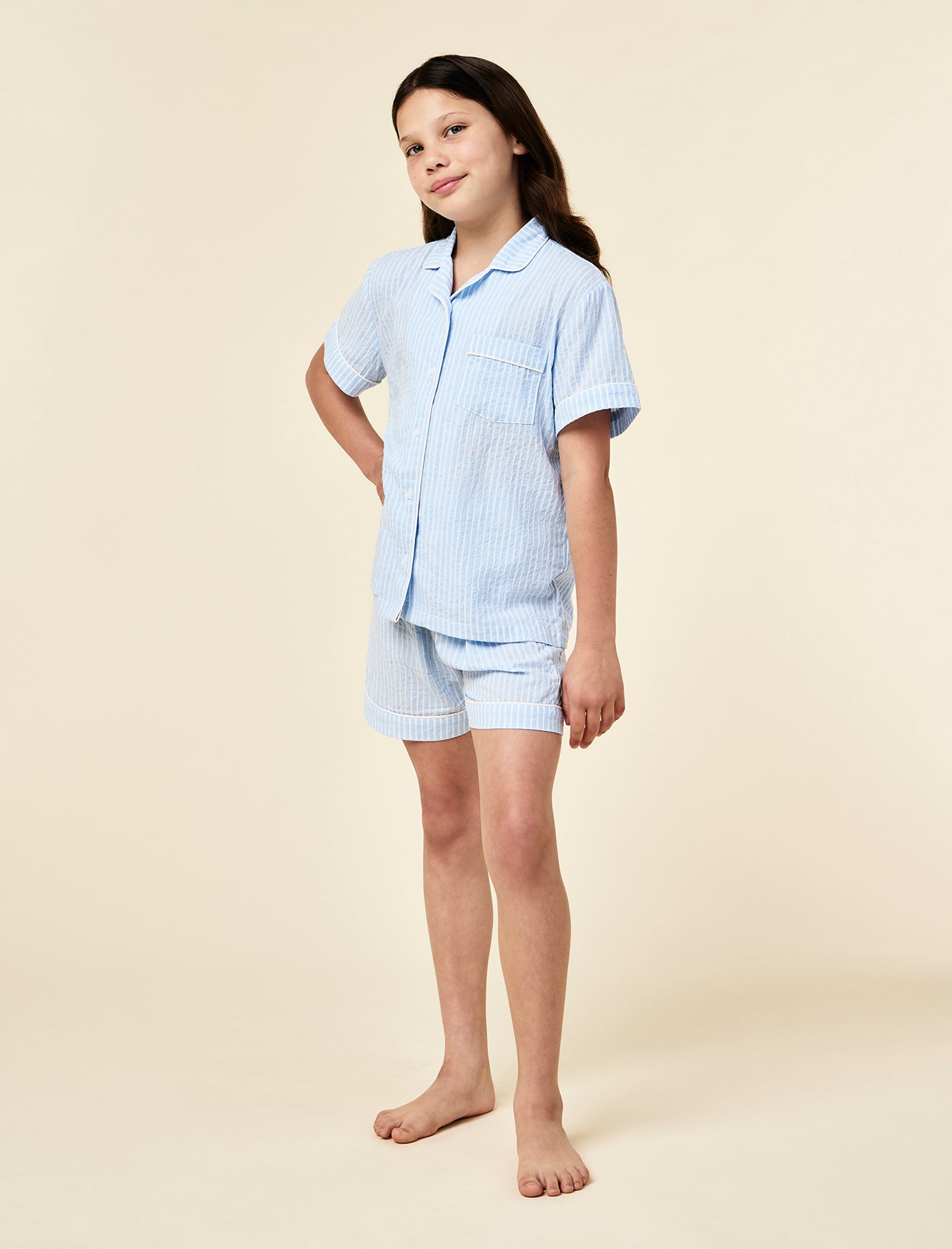 Kids Sabrina Stripe Boxer PJ Set