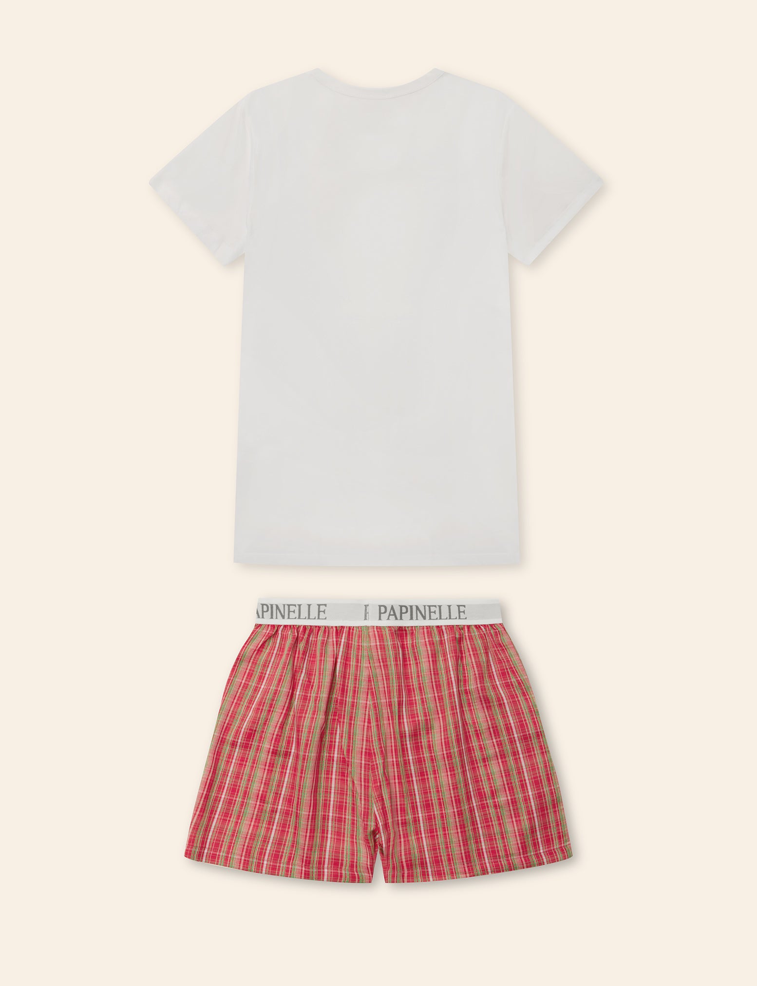 Holiday Plaid Unisex PJ Boxer Set