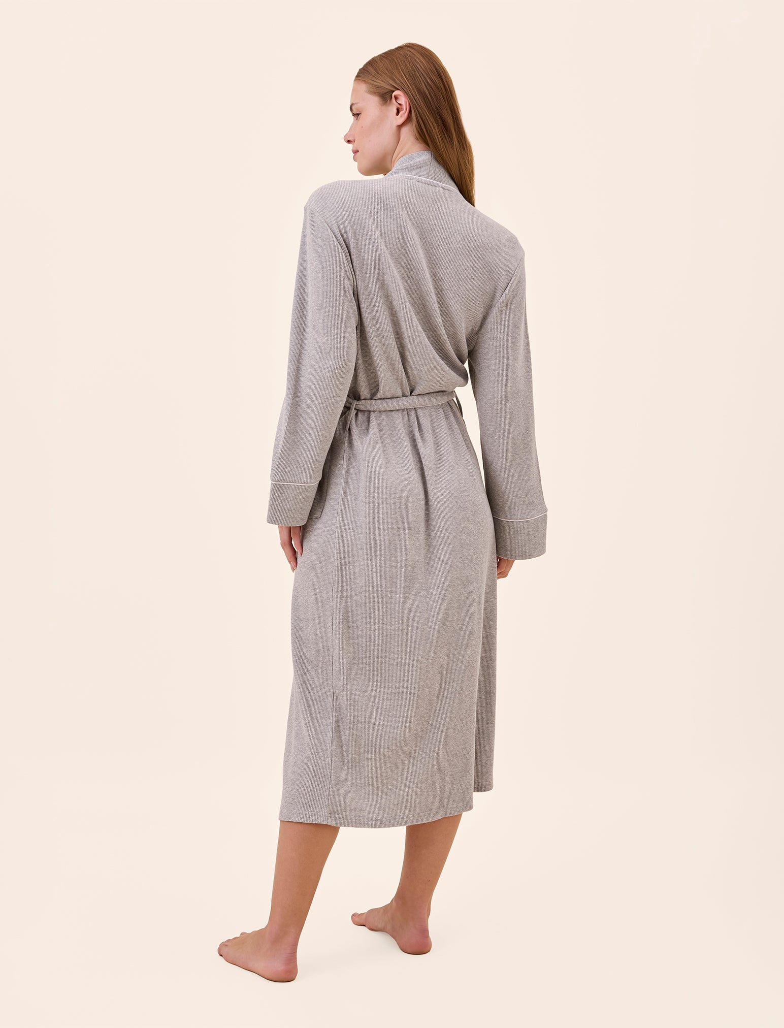 Claire Cotton Waffle Maxi Robe