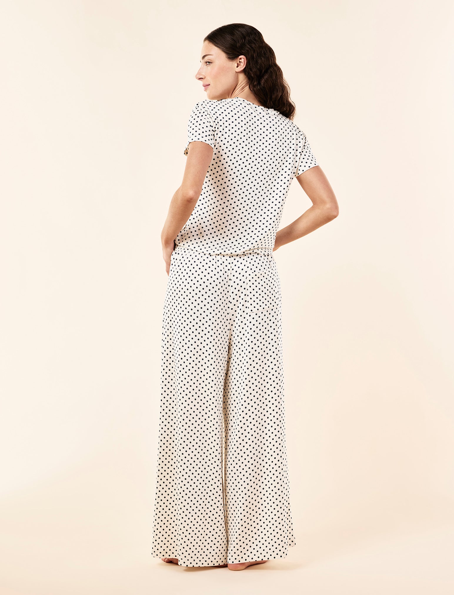 Kate Modal Soft Tee & Wide Leg Pant