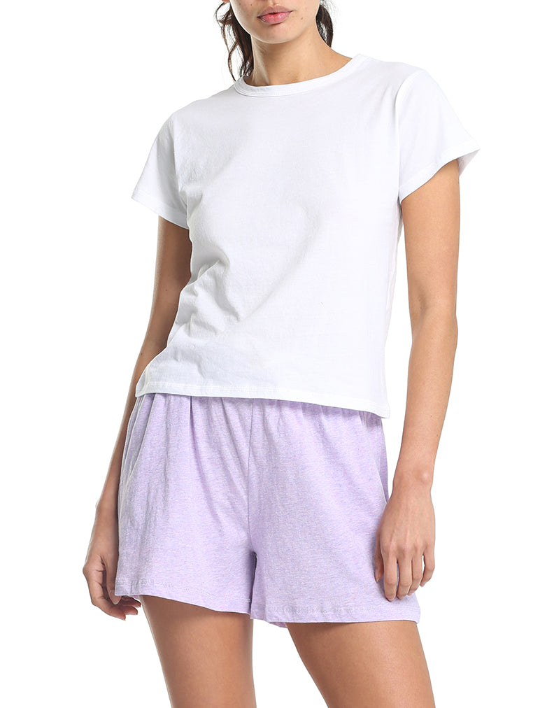 Jada Organic Cotton Knit Crop Tee